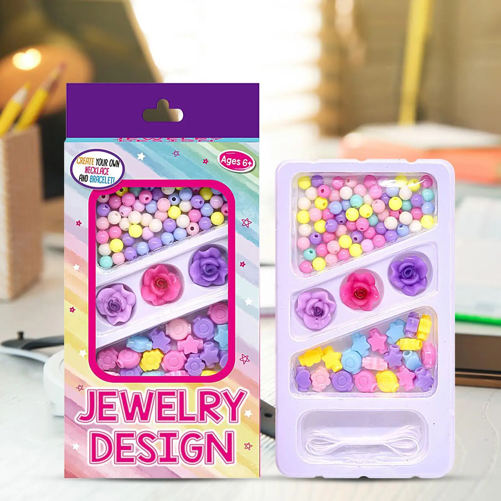 Kit per realizzare braccialetti con perline Kit di piccole perline per bracciale Set di creazione di gioielli fatti a mano per adolescenti Ragazze Genitori Insegnanti Tempo di famiglia