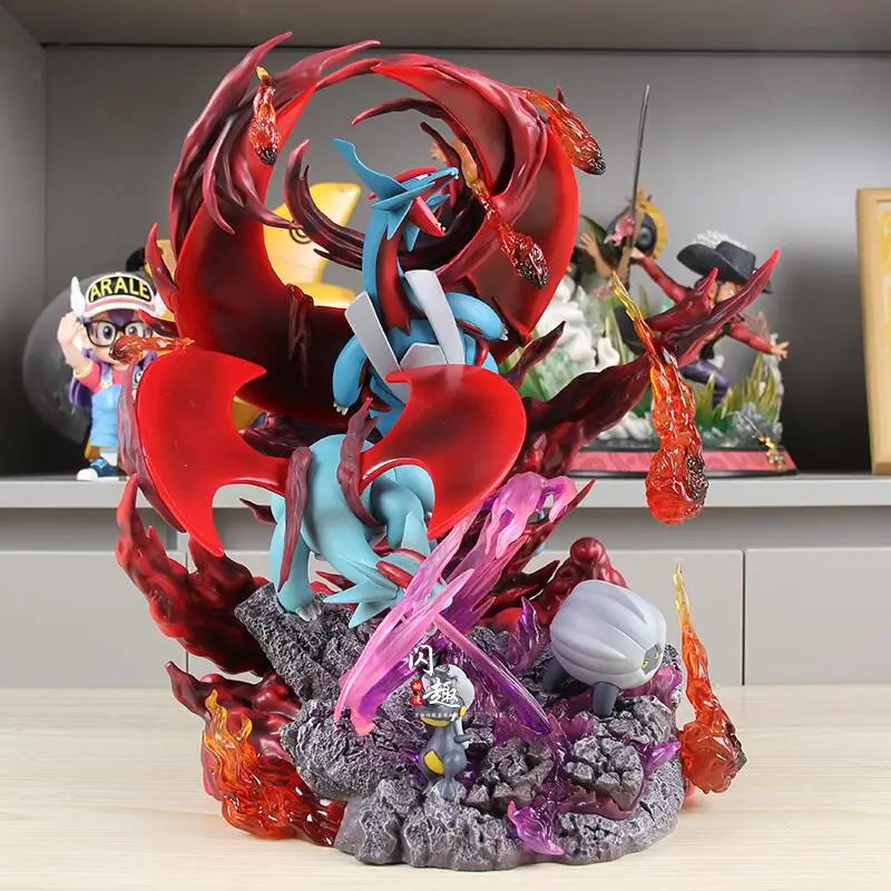 

Pokemon Fantasy House GX Evolution Dragon Model Toy Figure Collectible Ornament for Fans And Children Pet Sprite Handmade