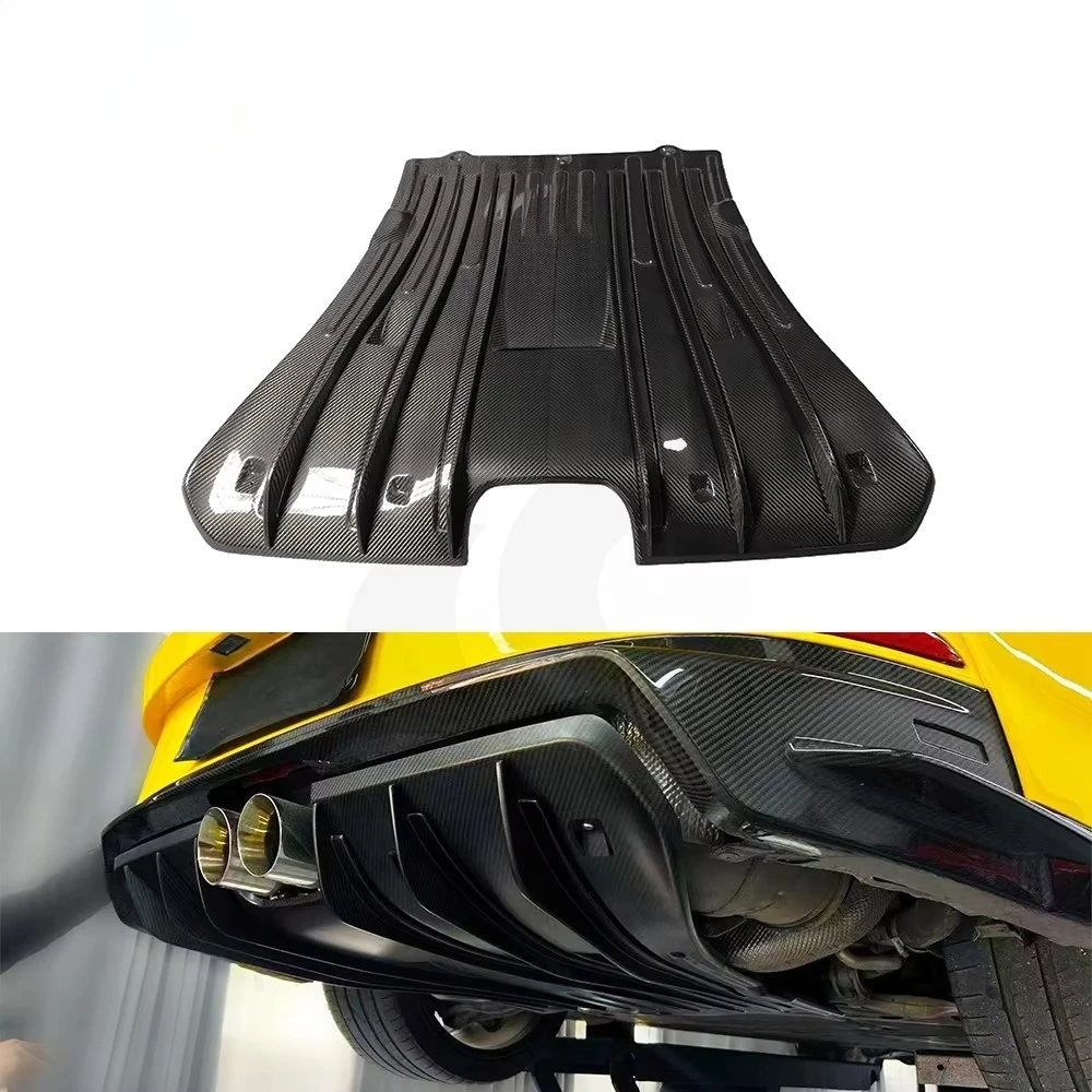 For Porsche 911 992 GT3 Dry Carbon Fiber Exhaust Guard Heat Shield Cover Exterior Modification Accessories Protective Body Parts
