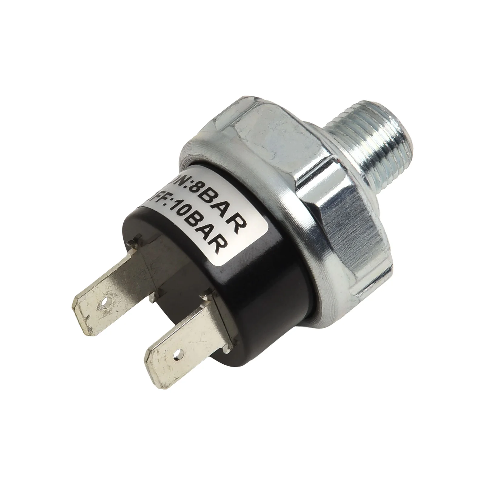 Efficient Air Pressure Switch 1/8 NPT Control for Pneumatic Systems Activates at 6/8BAR Auto Shutoff at 8/10BAR