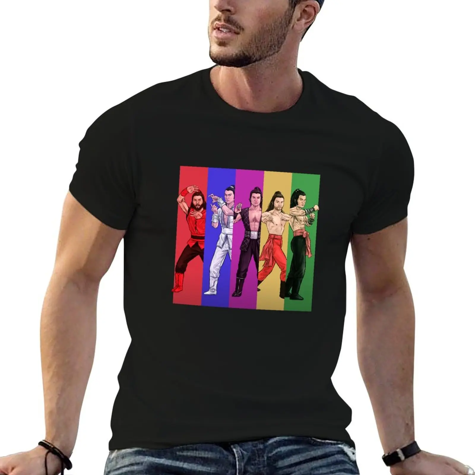 5 Deadly Venoms Color Collage T-Shirt Running Performance Short Sleeve Tee