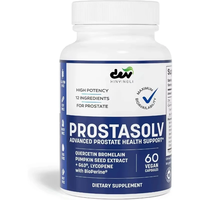

Prostate supports men's health - a healthy formula containing quercetin, bromelain, β - sitosterol, and saw palm