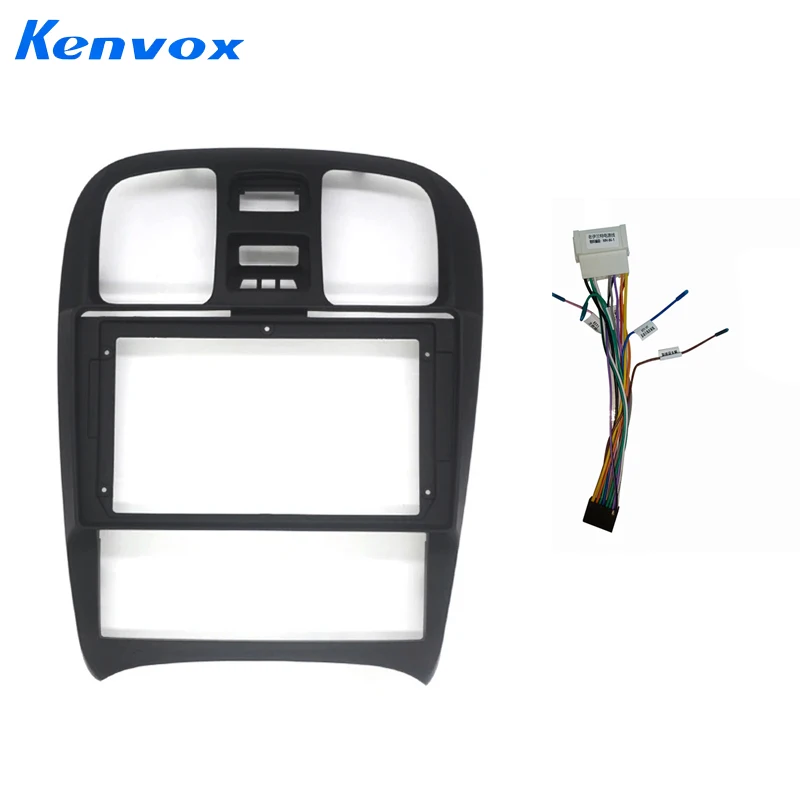 

9 Inch Car Radio Fascia For Hyundai Sonata 2004-2008 Video Panel Player Audio Dash 2 Din Frame Dashboard Mount Kit
