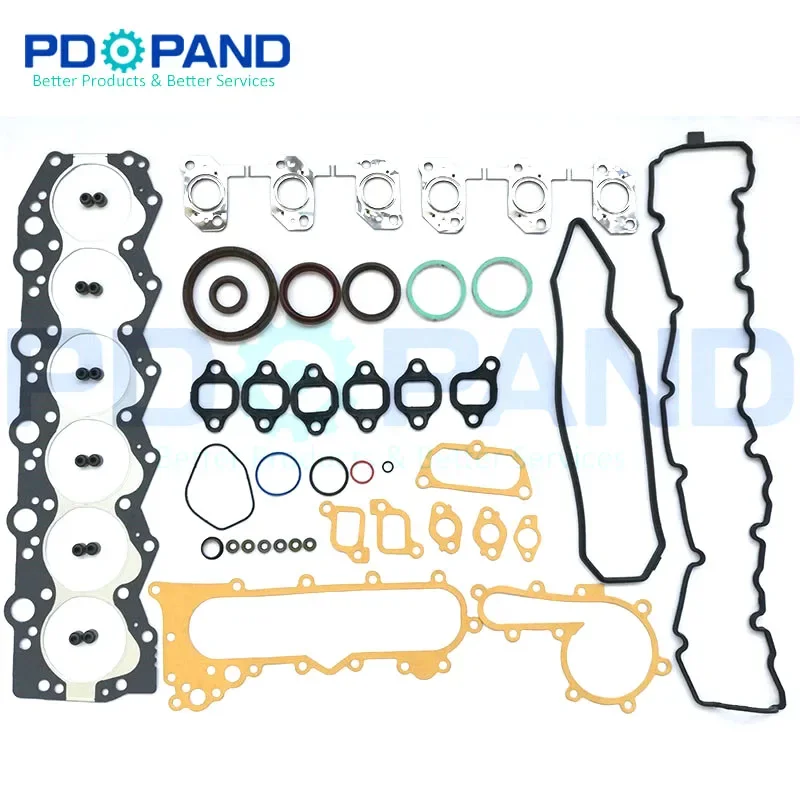 1HZ 1HD 1HD-T 12V Engine Fit Toyota Land Cruiser HZJ70 HZJ80 HDJ80 Coaster HZB50 HDB30 4.2L Full Gasket Seal Set  04111-17020