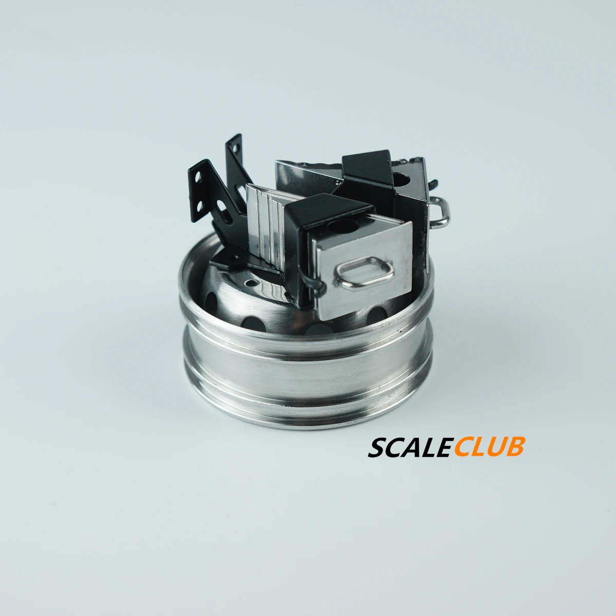 Scaleclub modelo 1:14/16 tapón Universal para estante de neumáticos de repuesto de Metal con cabeza de arrastre para Tamiya Lesu Rc camión remolque volquete