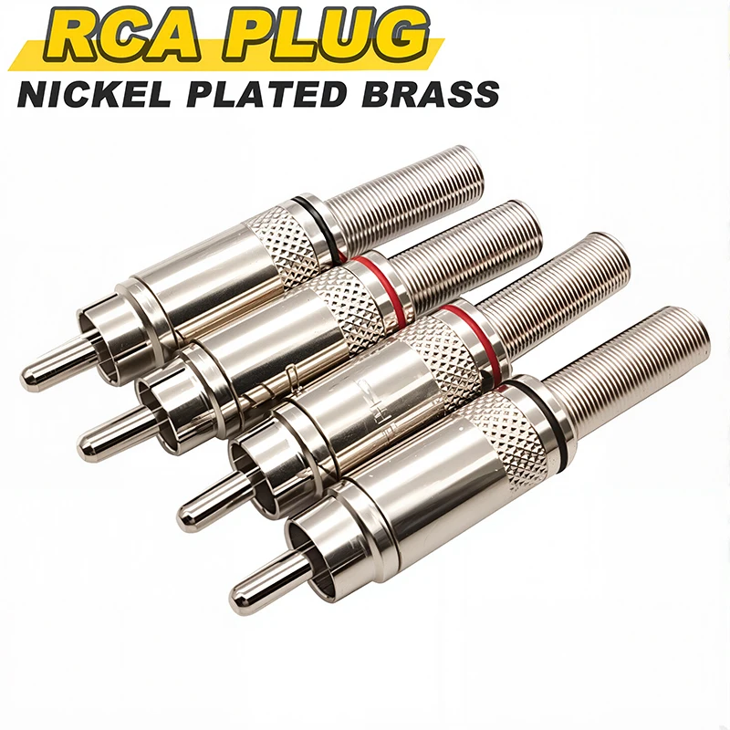 4/8PCS Male Rca Plu…