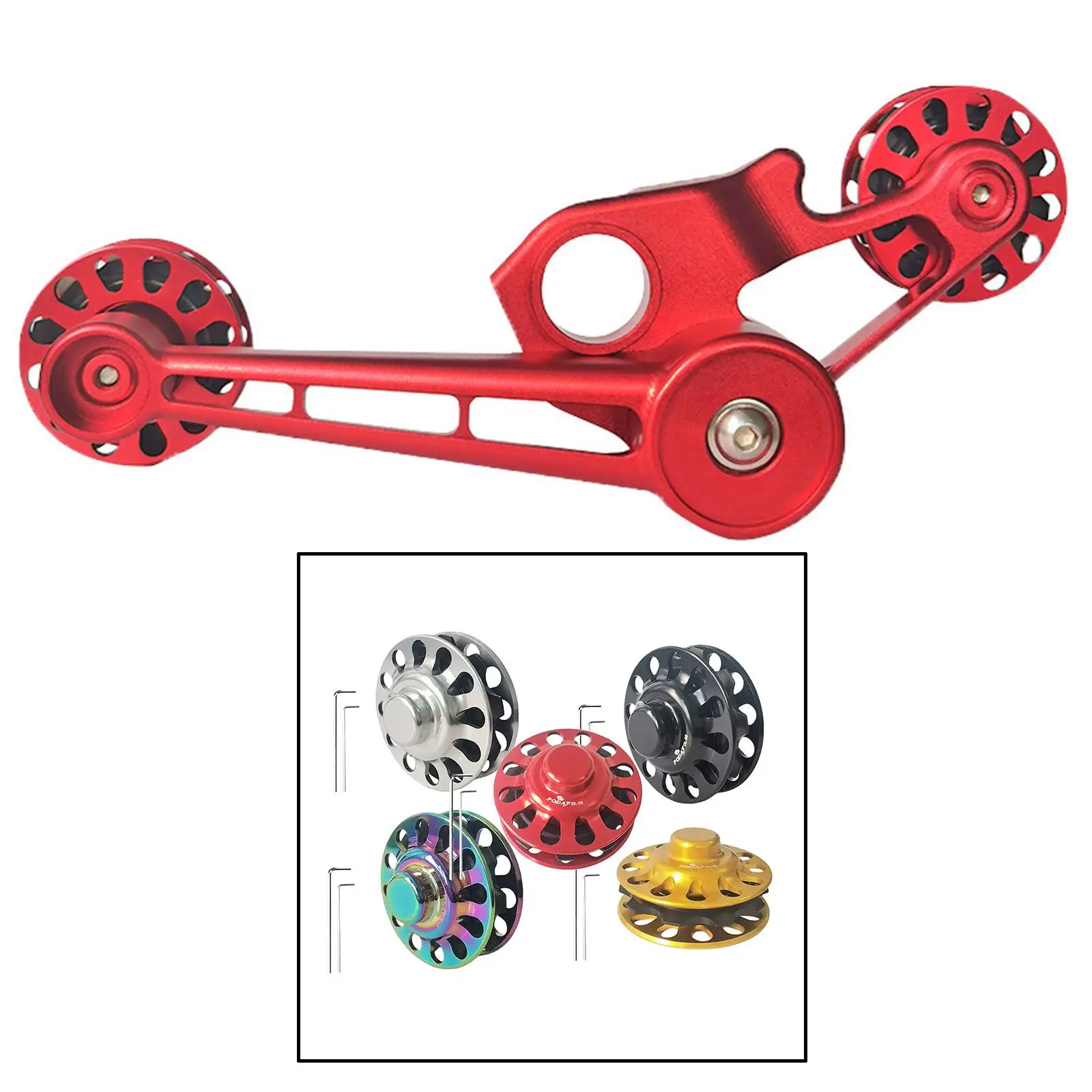 Rol Penegang Rantai Sepeda Lipat dari Paduan Aluminium, Rantai Sepeda Ringan