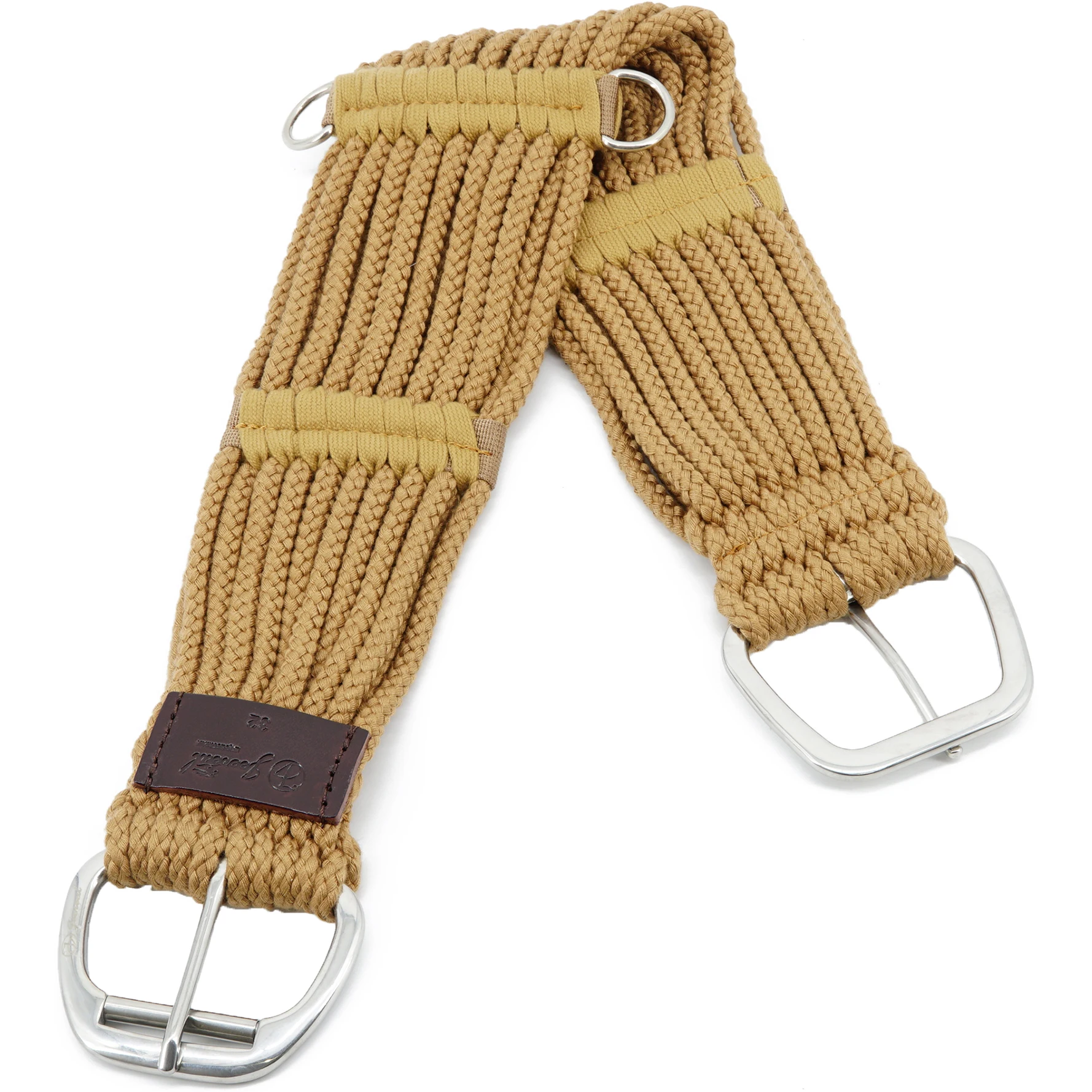 Western Cinch, Cotton Blend Strand Saddle Roper Horse Cinch with Stainless Steel Roller Buckle Girth Equine Supplies