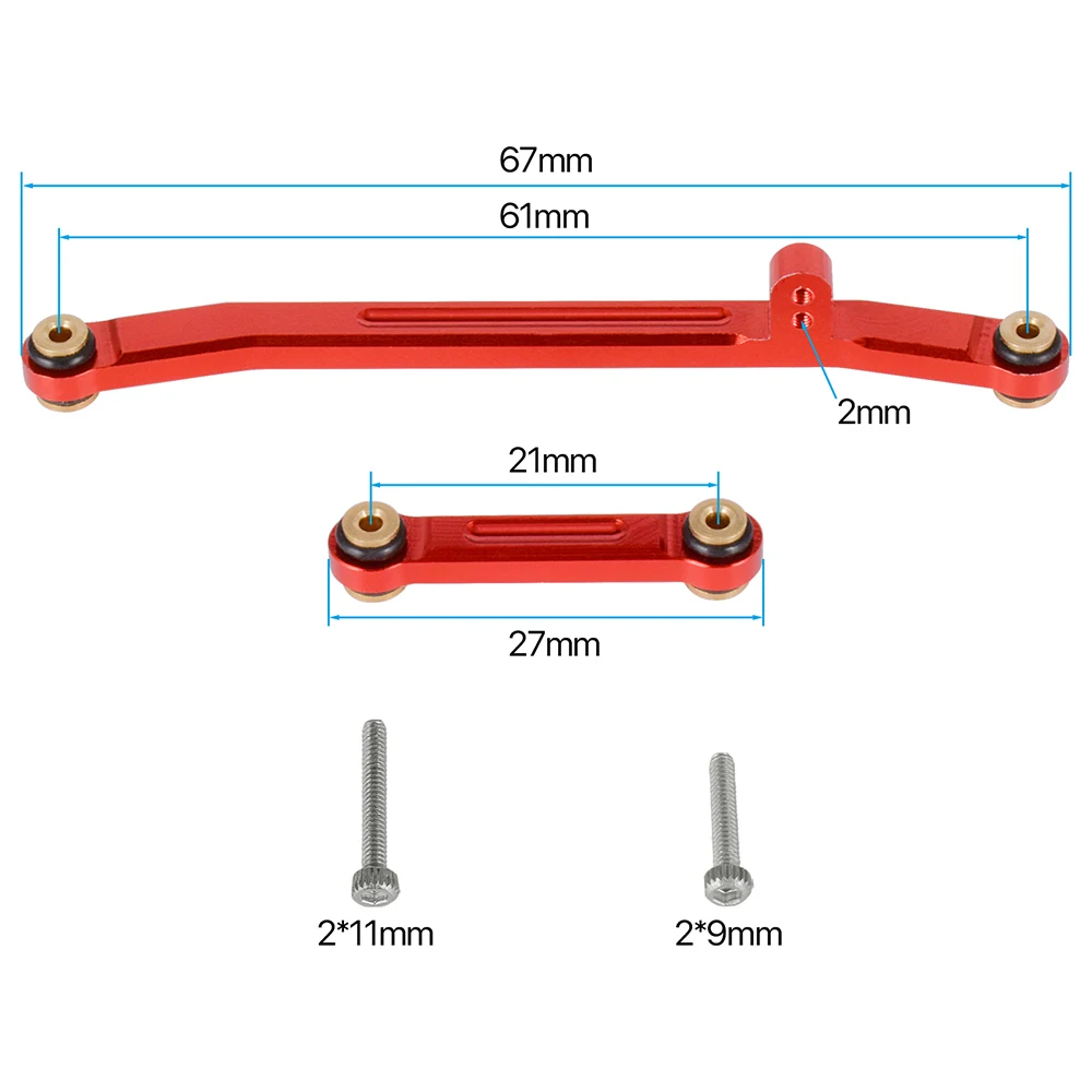 Metal Steering Linkage Link Rod for Axial SCX24 Upgrades Parts 1/24 RC Crawler Car Truck