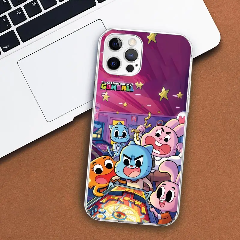 The Amazing World Gumball Phone Case For Apple iPhone 11 12 13 14 15 16 Pro Max 7 X XS 8 Plus + Mini SE Customized Print Soft Co