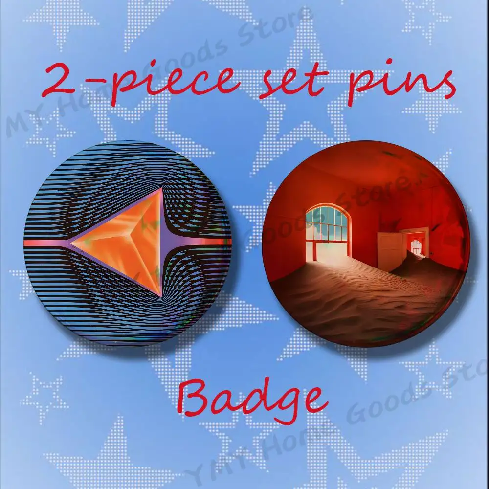 T-Tame Impala K-Kevin Parker Brooches for Backpack Accessories 25 32 44 58 75mm Round 2-piece set Free Mix