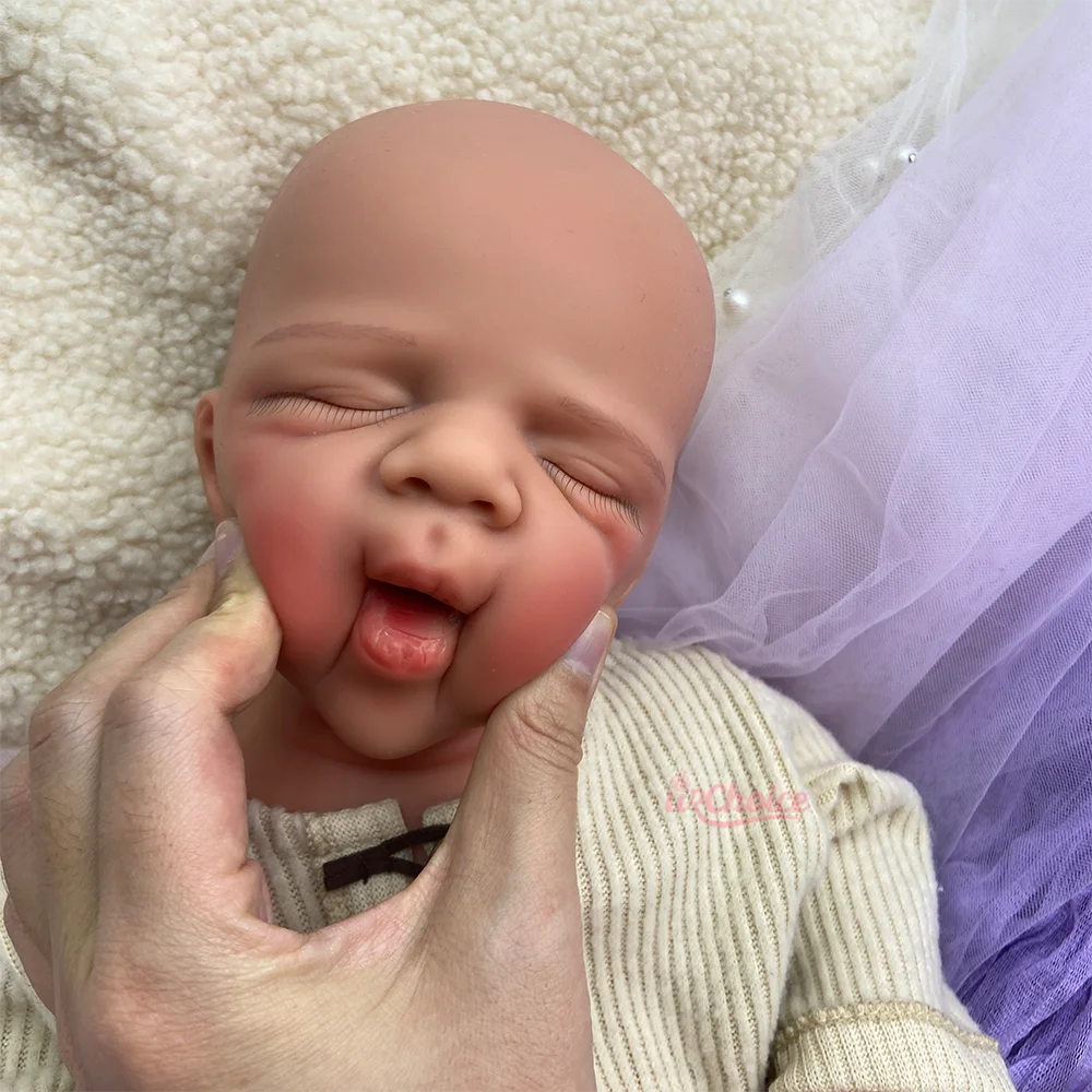 Hot Sale 20" Waterproof Silicone Reborn Baby Girl/Boy Pascale Handmade DIY Painted Open Mouth Doll Collection Christmas Gift