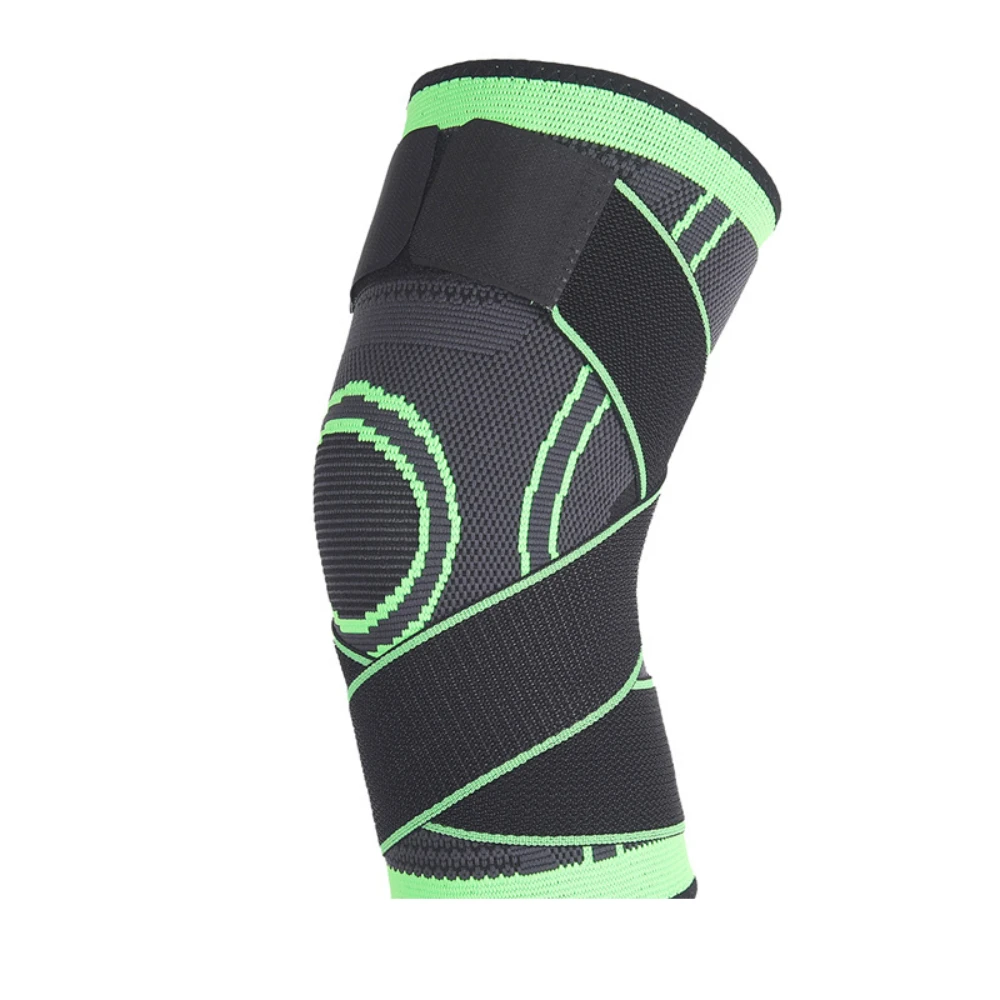 Lace up Compression Sports Knee Pads Knitted Running Basketball Mountaineering Cycling Badminton Knee Pads