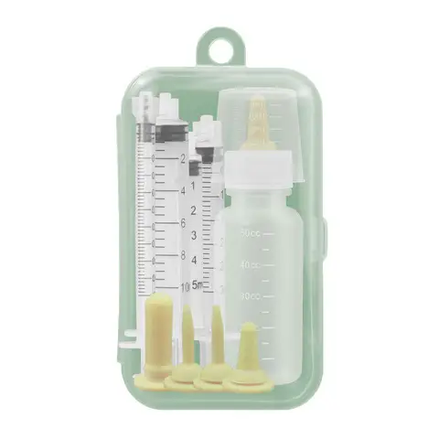 Pet Feeding Device Set Cat Dog Care Bottle Syringe Suit Newborn Kitten Feed Device with Feeding Bottle Puppy Medication Device