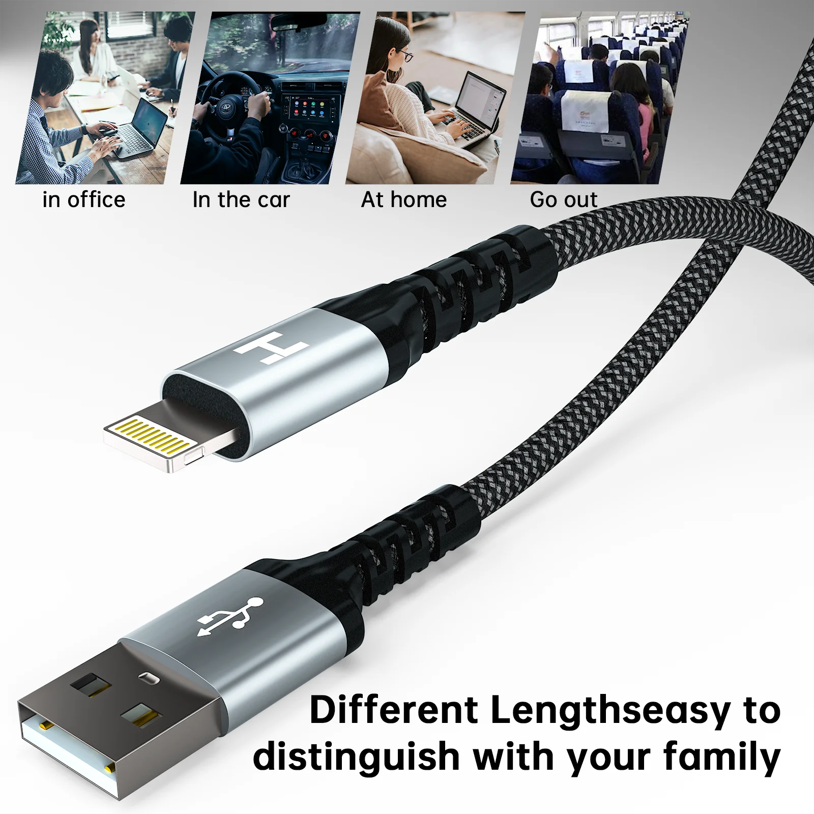 6ft 10ft for iPhone Charger data Cable [Apple MFi Certified] USB Lightning iPhone 13 12 11 xs xr 8 7 6s ipad etc fast Charging