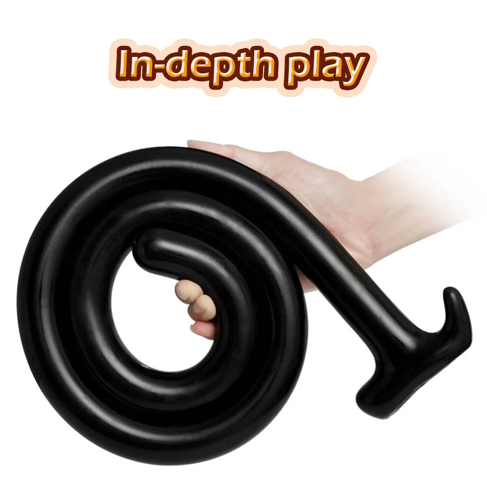 1M Long Anal Plug Soft Buttplug Vaginal Stimulator Silicone Dildo Anus Prostate Massager Anal Trainer Sex Toys For Men Women