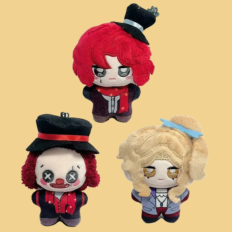New Game Identity V First Officer Clown Thief Weeping Clown Magician Wildling Cosplay 10cm Backpack Pendant Plush Keychain Gifts