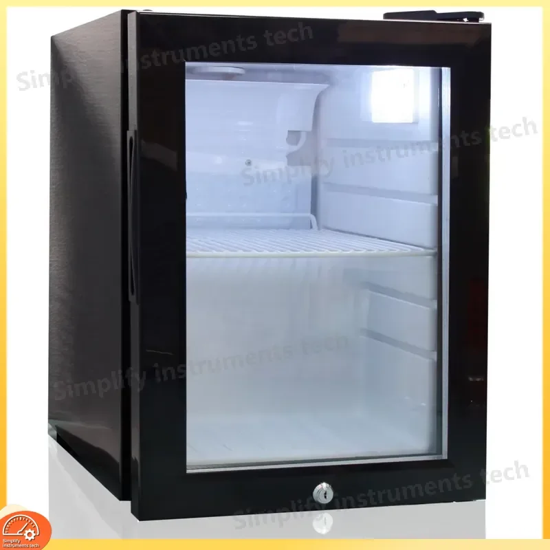 21L Mini Refrigerator Freestanding Desktop Energy Saving Eco Friendly A+ Grade Small Refrigerator with Tempered Glass Shelf