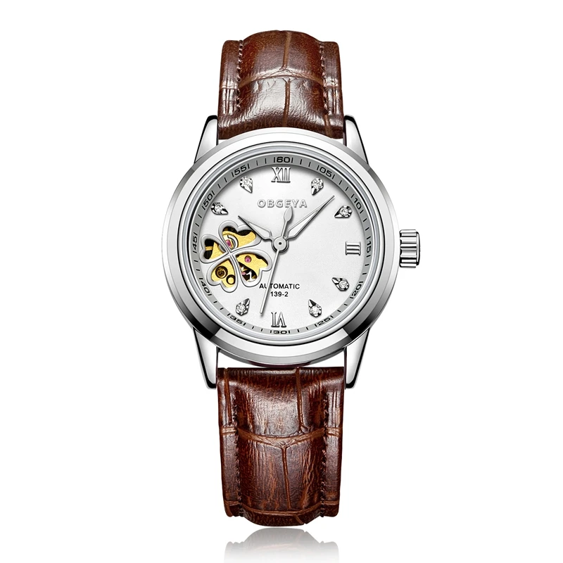 Fashion LuxuryRose Watch Women\'s Brand Wrist Watches Women Automatic Mechanical Watch Ladies Waterproof Senhoras Assistir