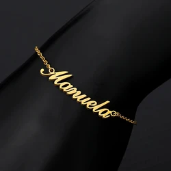 Custom Name Anklets For Women Stainless Steel Customized Ankle Bracelet On The Leg Jewelry Female Personalized Foot Chain Gift
