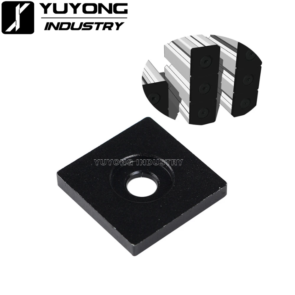 3pcs/lot black anodized v-slot end cap for V-slot Rail system