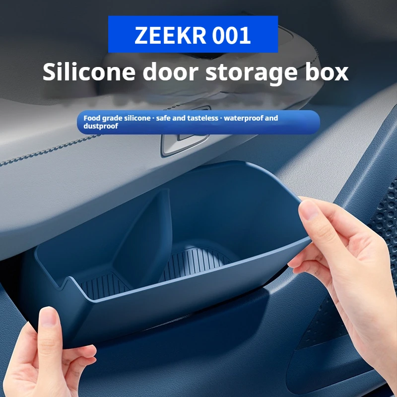 

For ZEEKR 001 2024 2025 Car Door Storage Box Door Slot Pad Storage Box Car Interior Modification