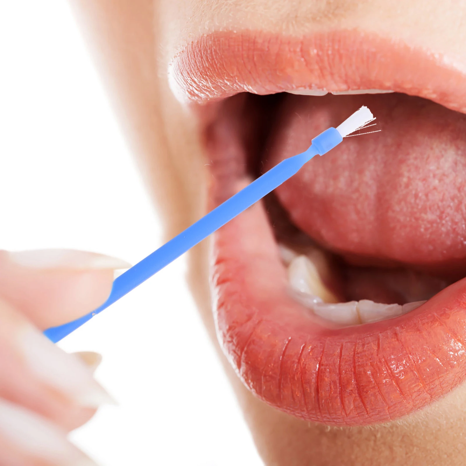 100 قطعة فرشاة صغيرة للأسنان للاستعمال مرة واحدة لتطبيق طلاء الأسنان عصا قضيب صغيرة مناسبة للسفر المنزلي واستخدام العمل في الأسنان #3