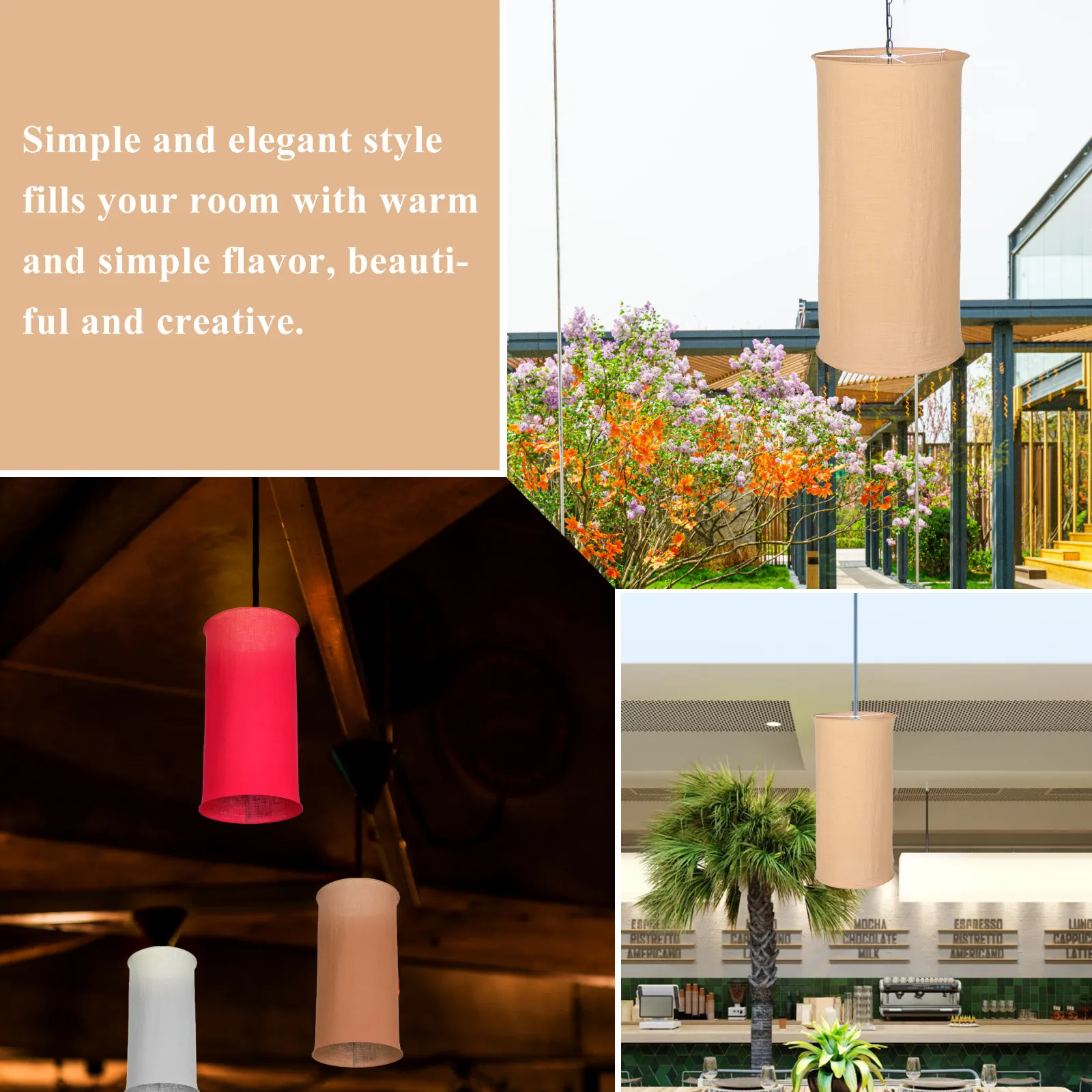 

Modern White Cloth Lampshade for Table Lamp Chandelier Floor Lamp Clip on Design Warm Cozy Lighting Simple Elegant Room Decor