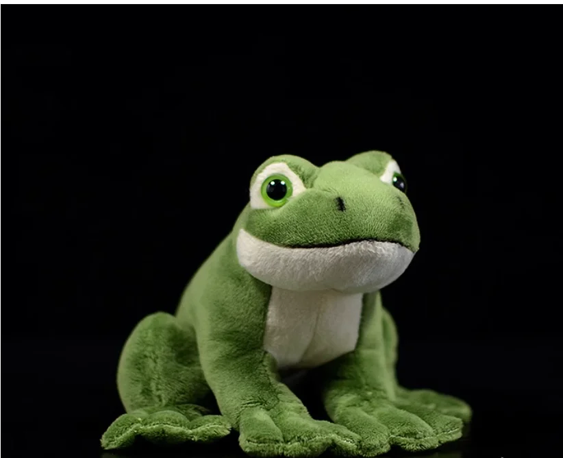 16cm Funny Cute Green Frog Plush Toy Soft StuffedAnial  Frog   Cartoon Animal Doll For Gift