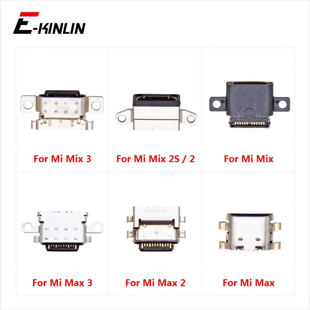 USB Jack Connector Charging Dock Plug Port For XiaoMi Mi Max Mix 3 2S 2 Charger Socket Parts