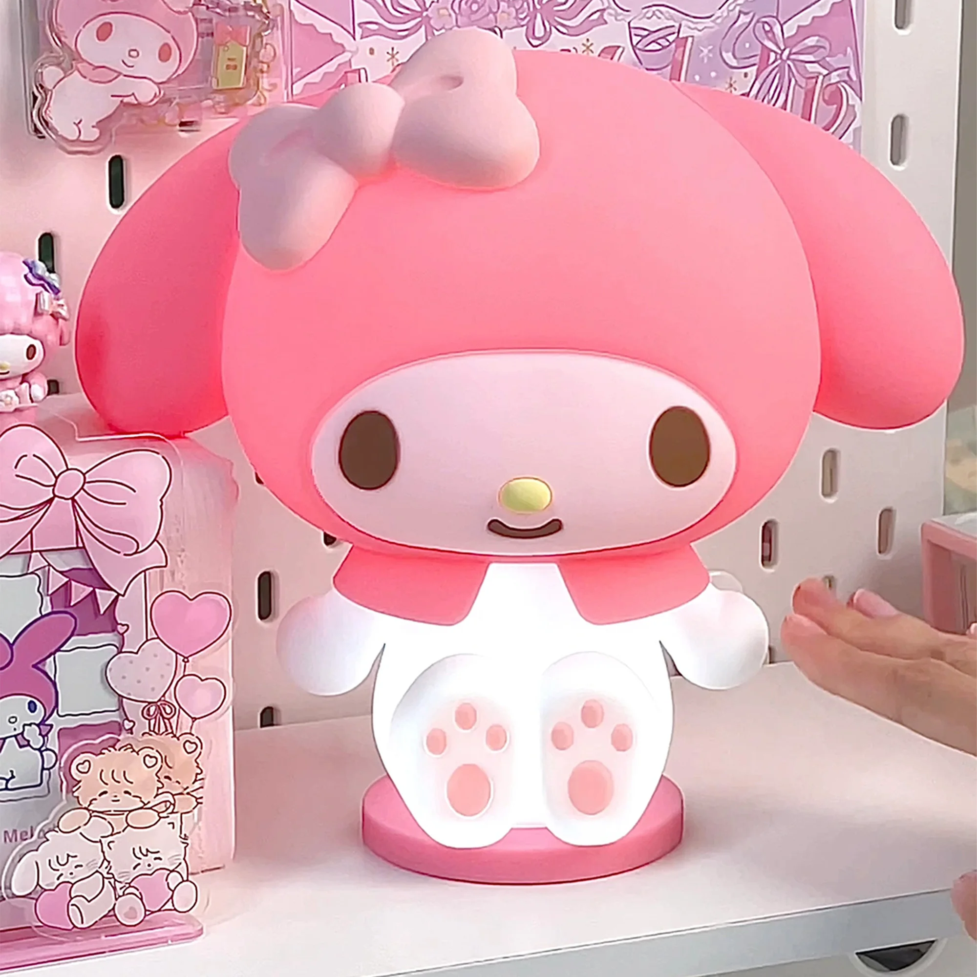 

Kawaii Sanrio новая мелодия Pat ночник для спальни для девочек аниме мелодия ночник настольный декор украшения подарок для девочек