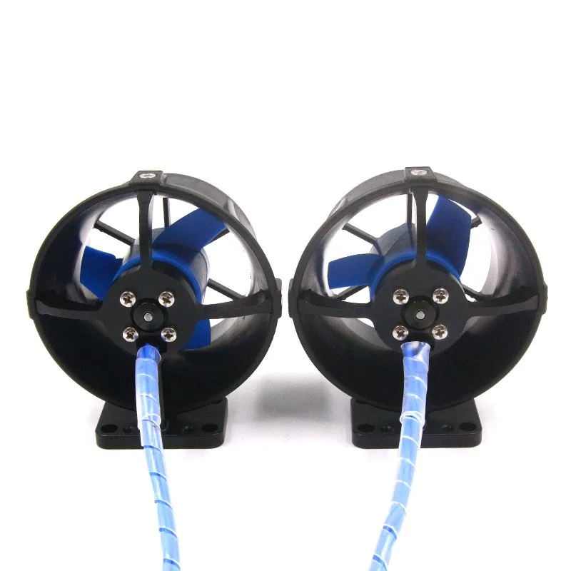 FATJAY TOP02 24V 3Kg Thrust Underwater Thruster Waterproof Brushless IPX8 100m Motor with  60mm Propeller for RC Boats ROV Boats