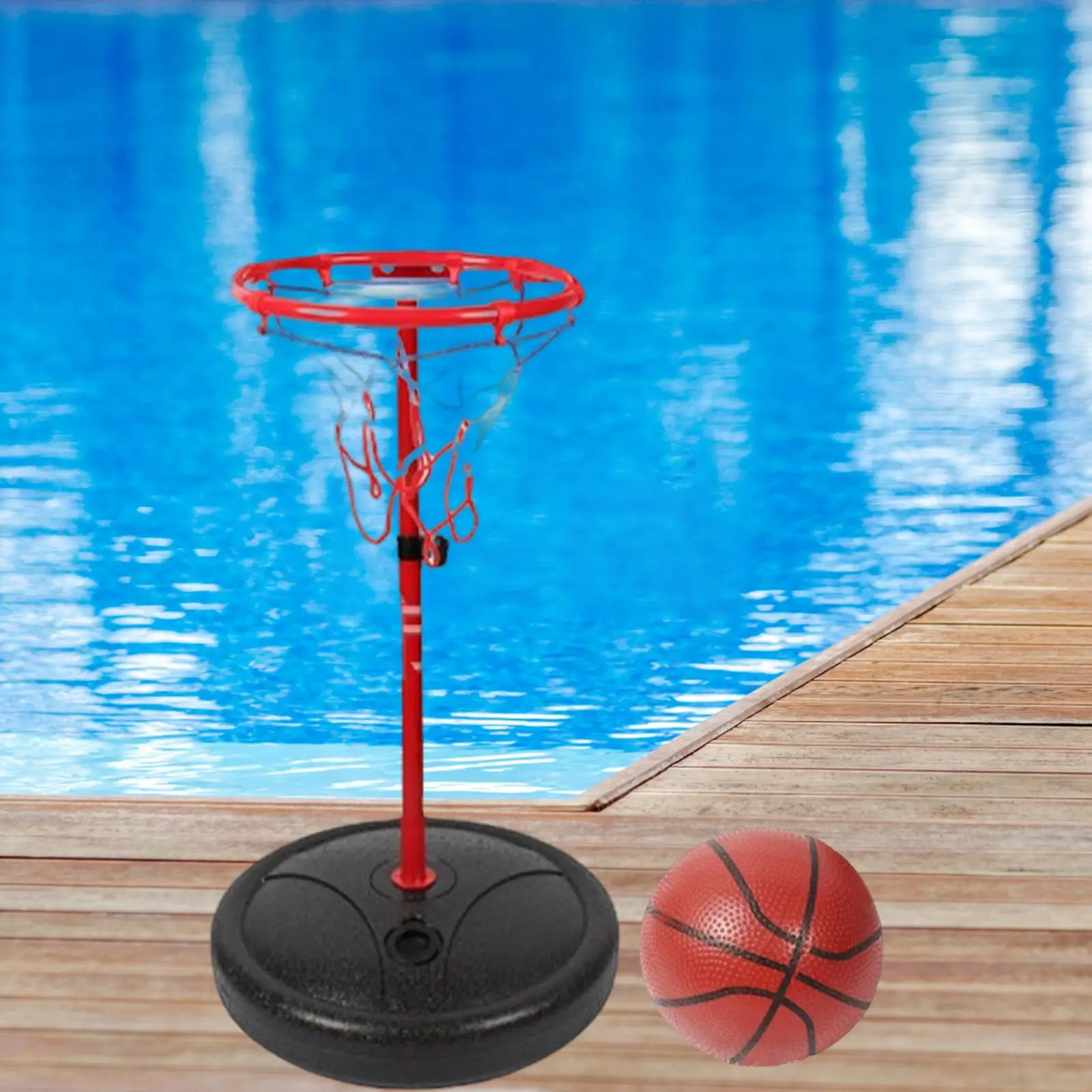 Pool Basketball Hoop  with Balls  Swimming Pool Game Water Basketball Stand Basketball Games for Adults Children Holiday Gifts