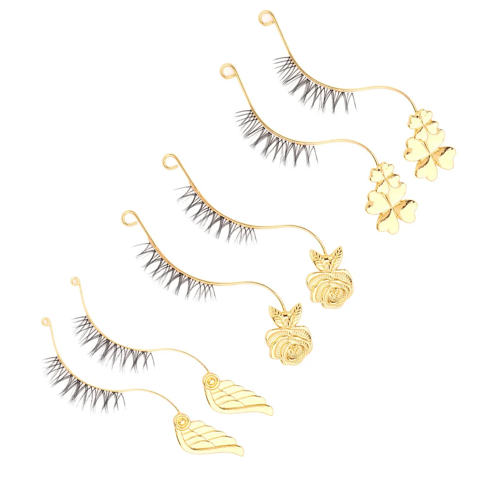 

3Pairs Metal Eyelash Exhibit Tool Smooth Edges Safe for Personal and Professional Use Unique Design Lashes Grafting