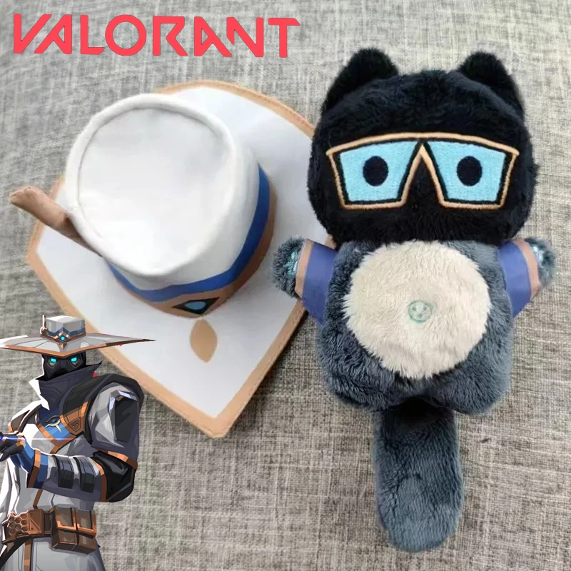 

Кукла для косплея по игре VALORANT Cypher, милая плюшевая хлопковая кукла, коллекционная, для декора комнаты