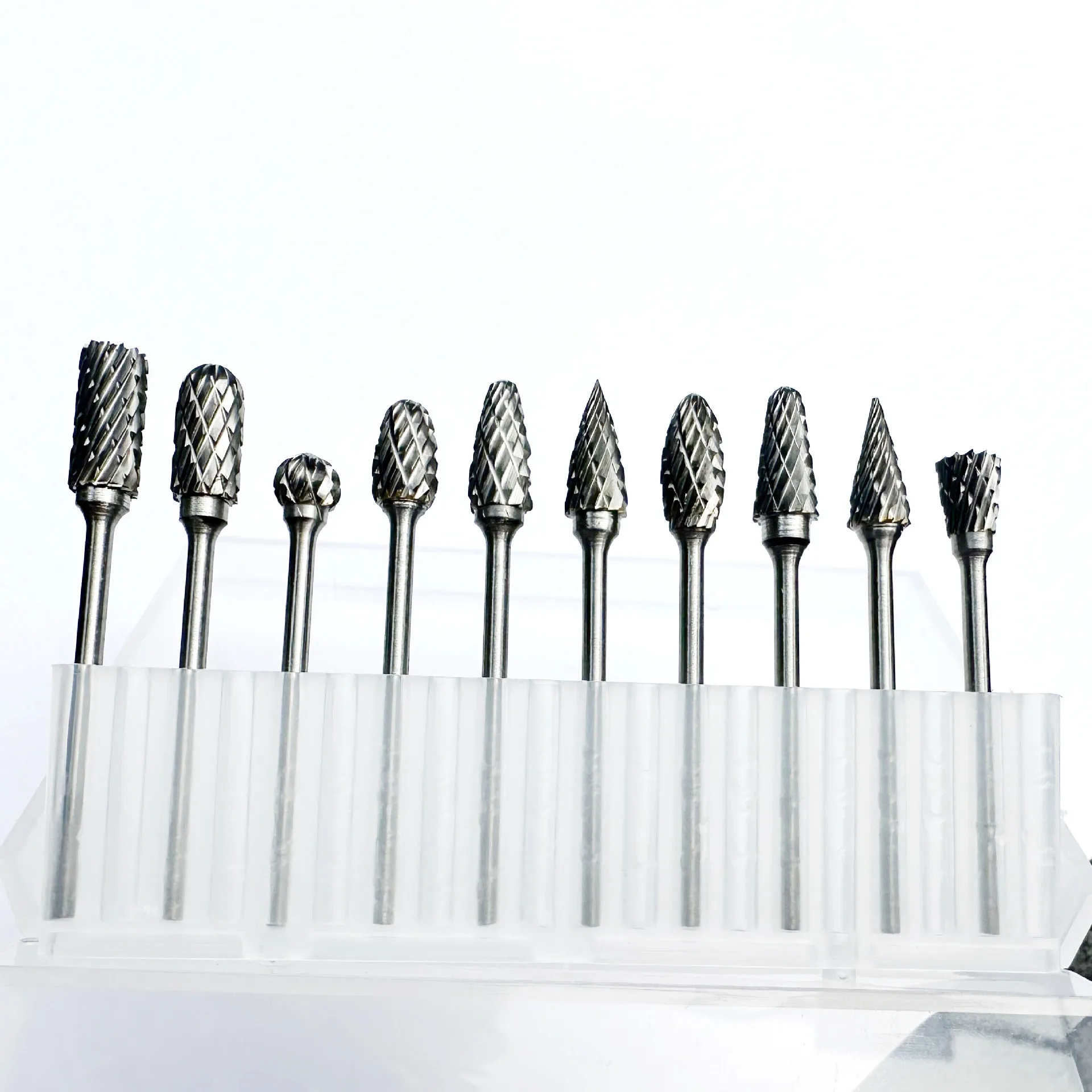 Carbide Metal 2.35mm Shank Double Blade 6mm Set Electric Grinding  Head Tungsten Steel Factory Direct Sales