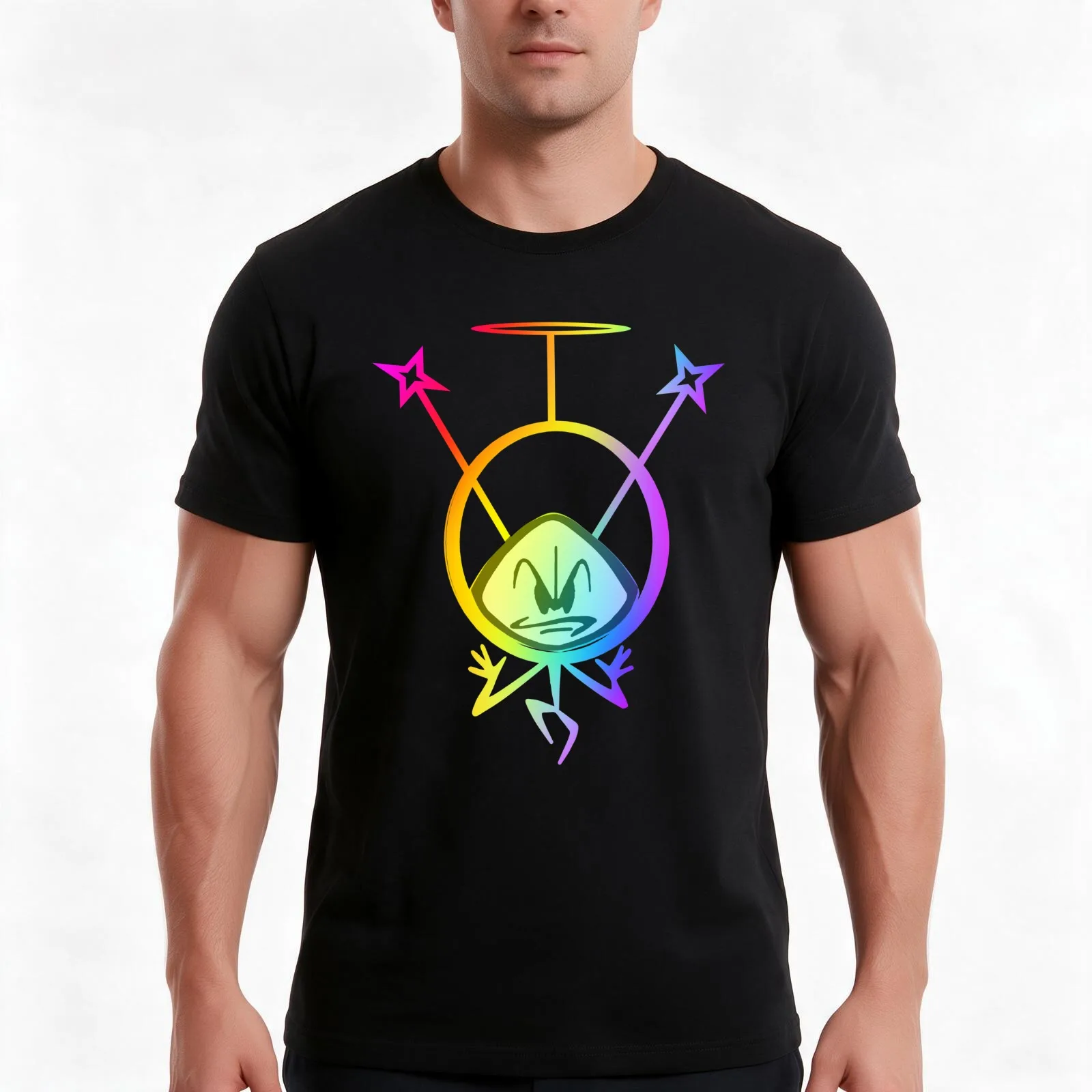The One and Only Colonel Bleep Tie Die Colours. T-Shirt Summer Casual Cotton Tee Oversized Streetwear Tops Unisex Men Women
