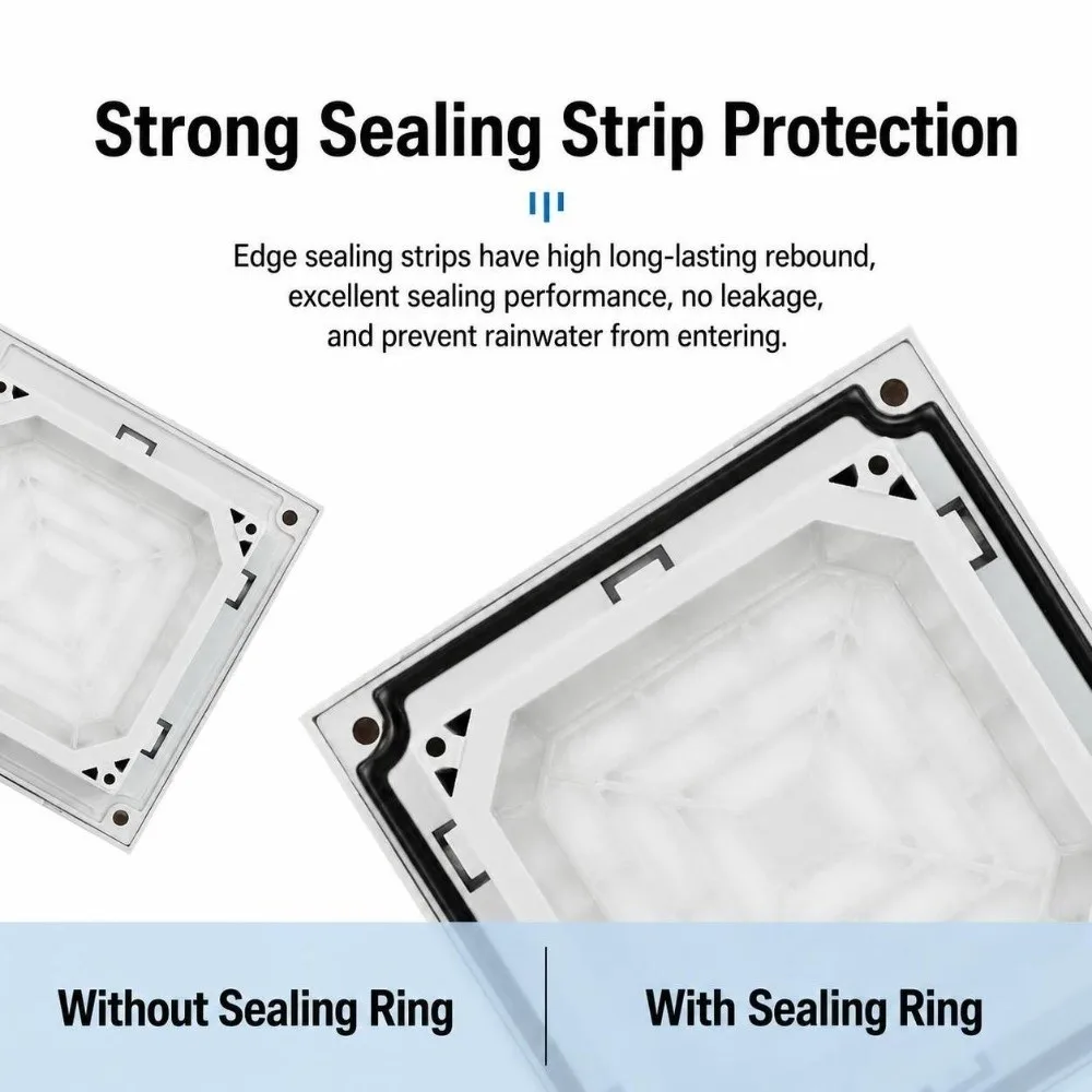Air Ventilation System ABS Vent Grille White Dustproof Louver Vent Waterproof Fan Guard Fan Cooling