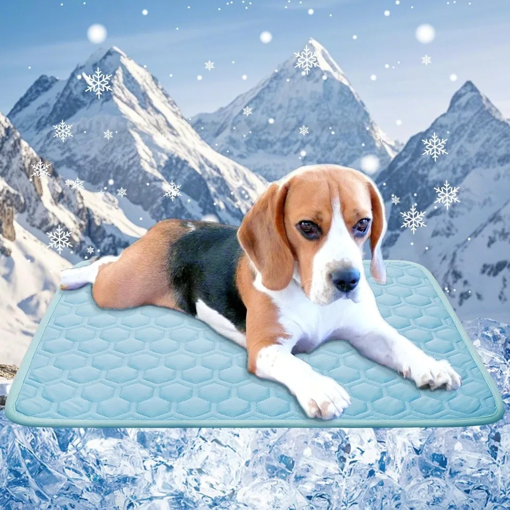 

Cooling Mat for Dogs Thicken Pad for Cats,Rabbit&Medium,Large Dogs Internal Arc-Chill Cool Fiber Dog Cooling Mat Non-Slip Washab