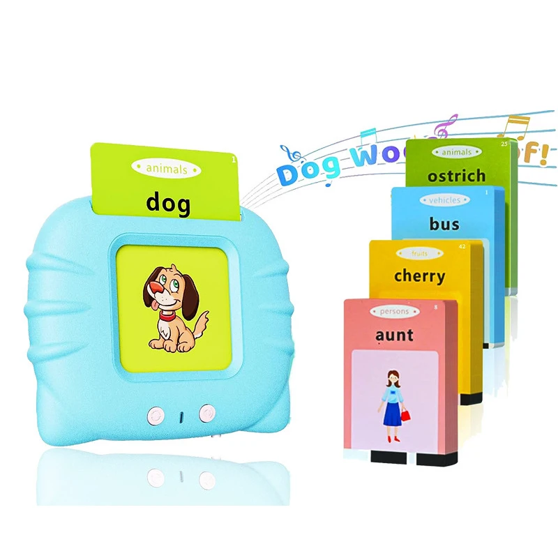 Early Education Flash Card Learning Toys Talking Flashcards for Kids Preschool English Electronic Audio Book Machine Gift
