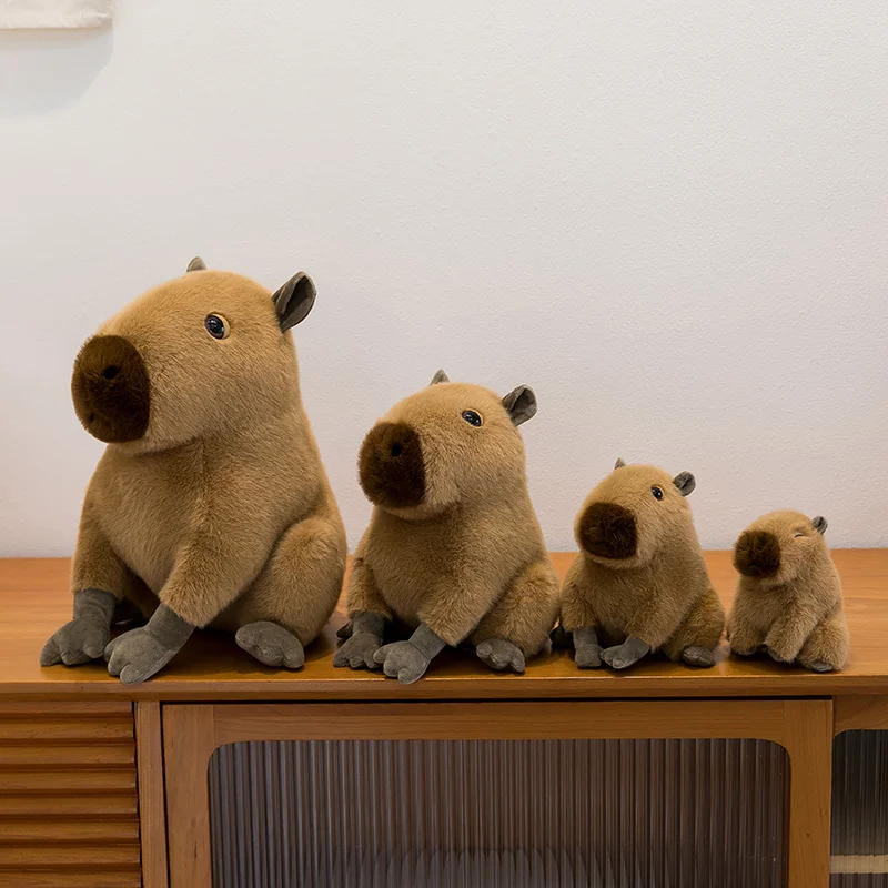 12-30CM Schöne Capybara Plüsch Spielzeug Kawaii Capybara Plushie Kissen Gefüllte Weiche Tier Puppe Capybara Spielzeug Anhänger Spielzeug geschenk – Detail 14