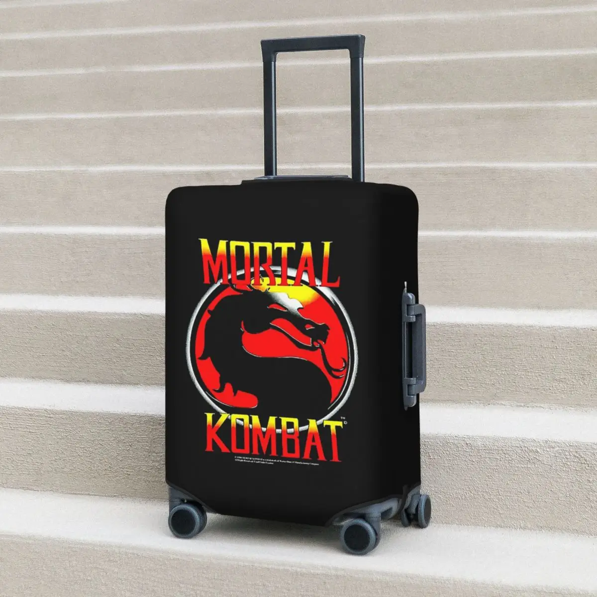 غطاء حماية لحقيبة Mortal Kombat، أغطية حماية مرنة لرحلات الأمتعة مقاس 18-32 بوصة