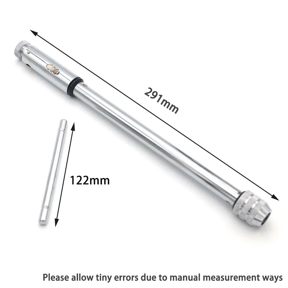 M5-M12 T-Shaped Handle Reamer Screw Extractor Tap Wrench Holder Ratchet Inserted Reverse Direction