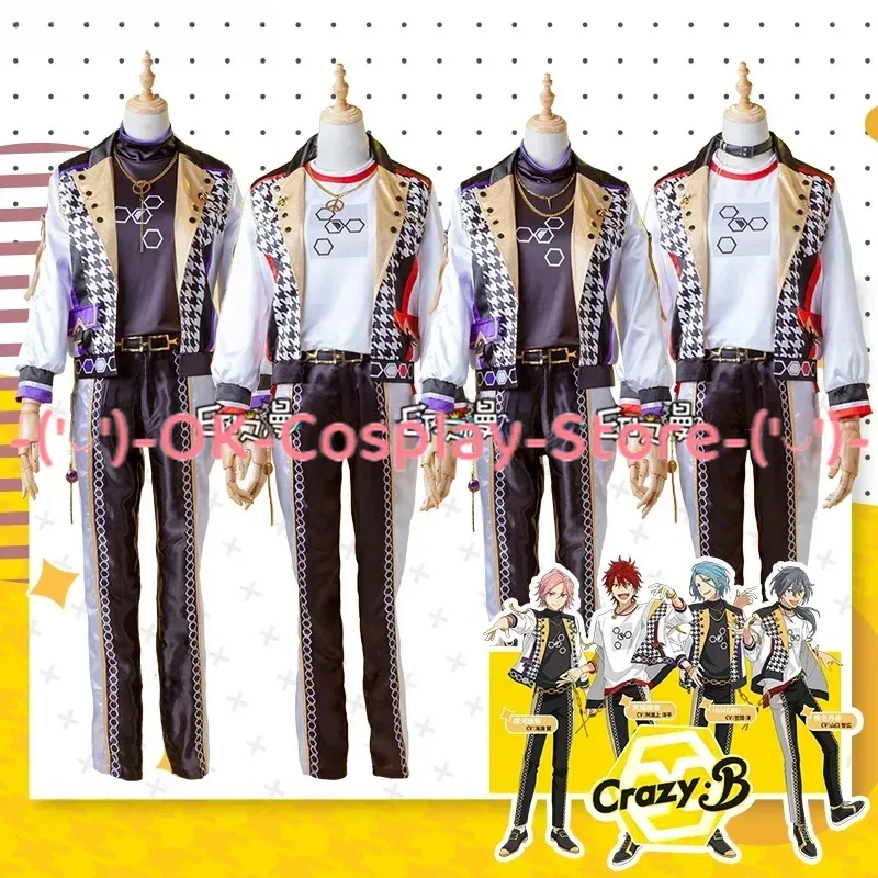 

Game Ensemble Stars Crazy B HiMERU Oukawa Kohaku Shiina Niki Amagi Rinne Cosplay Costume Halloween Uniforms Custom Made