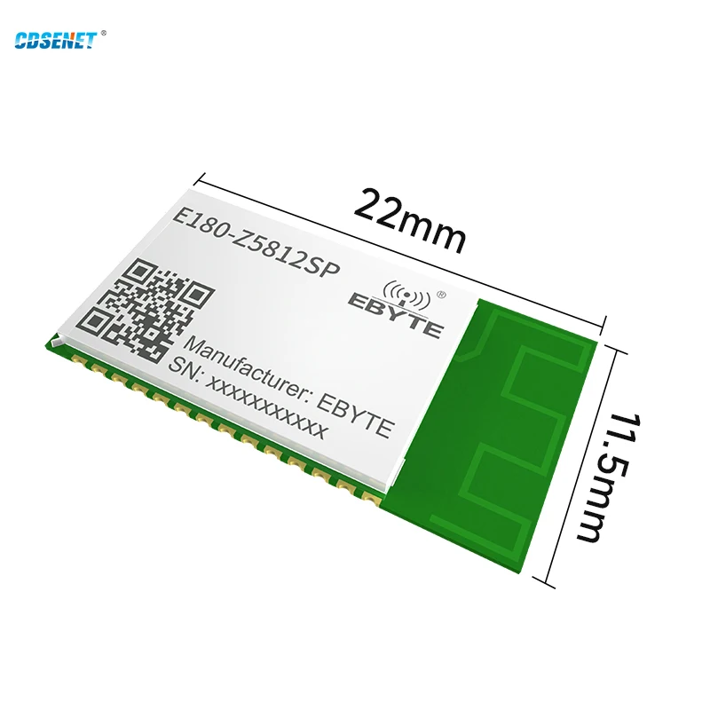 TLSR8258 ZIGBEE 3.0 Module Wireless Transceiver Receiver 2.4Ghz 12dBm 200m E180-Z5812SP CDSENET High Performance Stamp Hole PCB