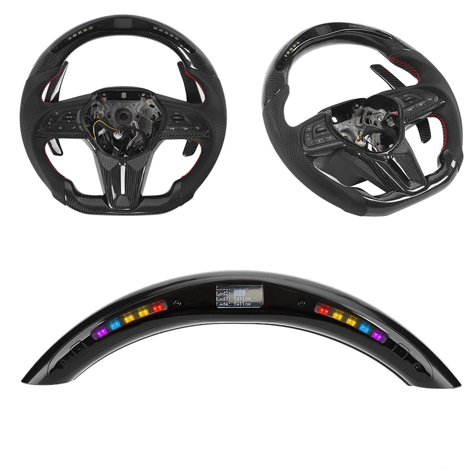 LED Display with Intellignet Module Kit Universal Accessory for LED Performance Steering Wheel