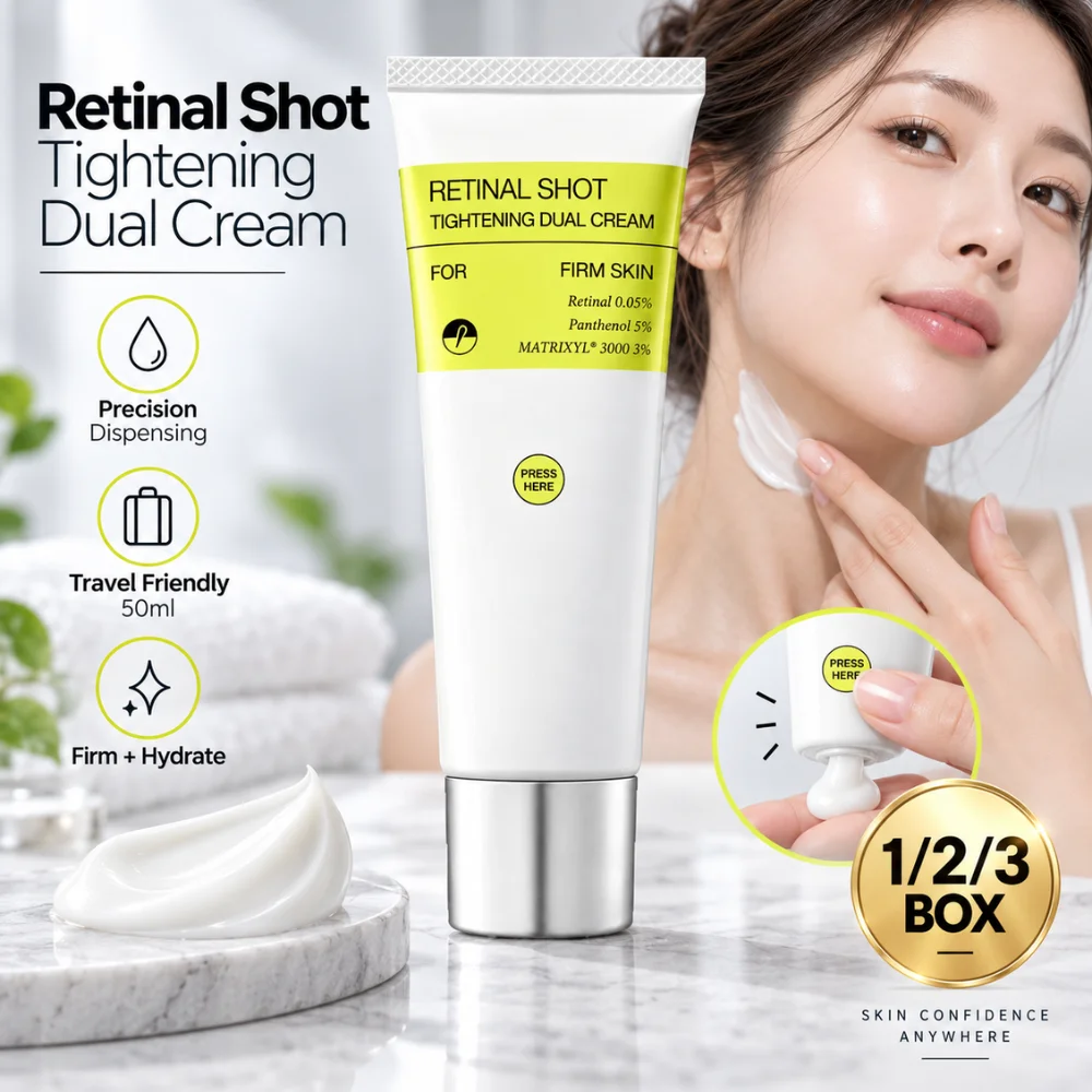 50ml Retinal Firming Cream 0.05% Retinal 3% Matrixyl 3000 5% Panthenol Hydrating Tightening Face Neck Moisturizer