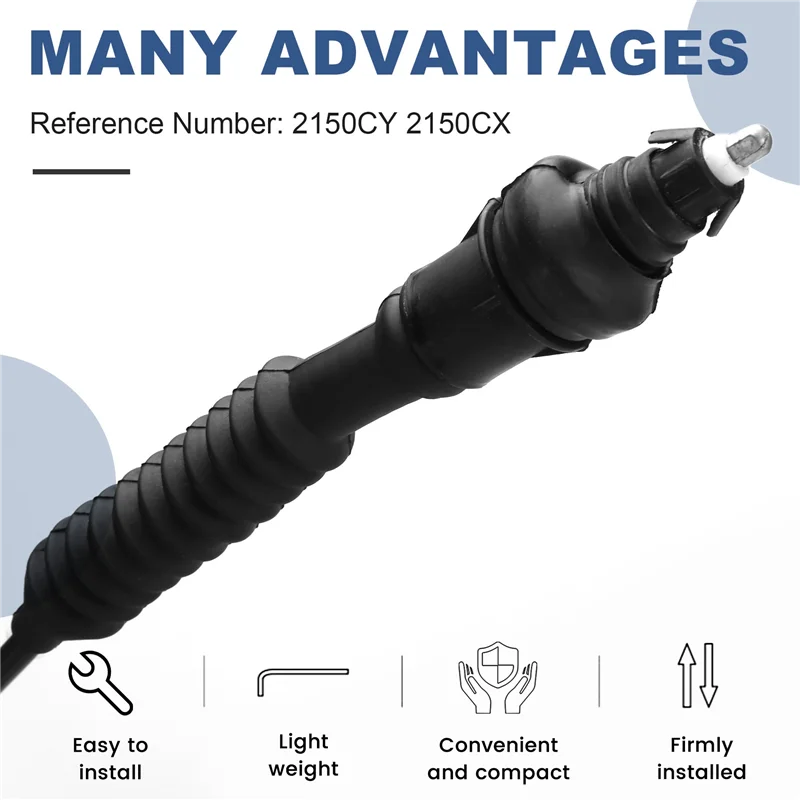 3X Car Clutch Cable For Citroen Partner Berlingo DW8B Engine 1.6 HDI 2150CY