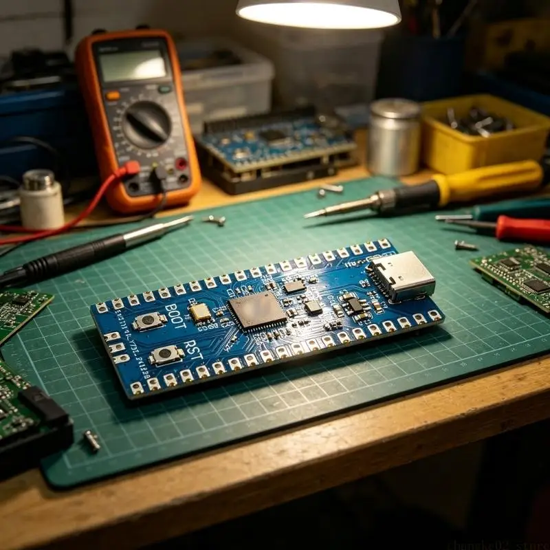 RP2350A Controller Board with Type C Connection, Light, Side Contact Layout and Project Integration Support for Study Use and