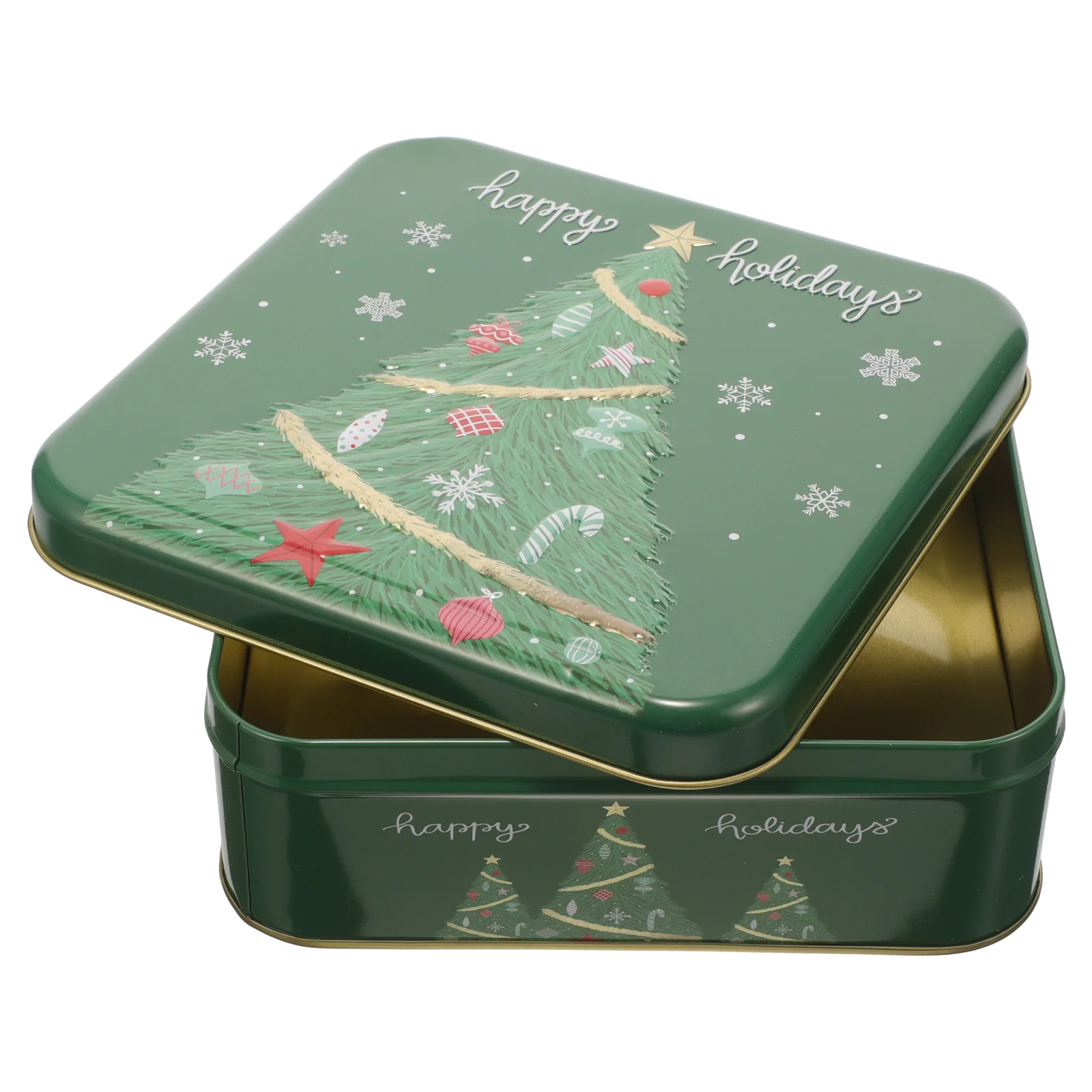 

Christmas Gift Box Cookie Boxes for Packaging Large Tins with Lids Empty Containers Airtight Jar